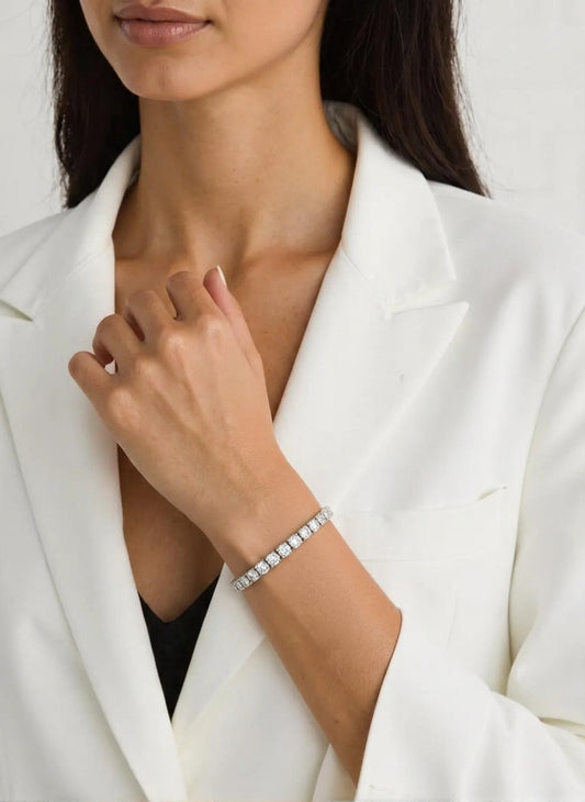 Solara Signature – 3 Ct GRA-Certified Moissanite Tennis Bracelet