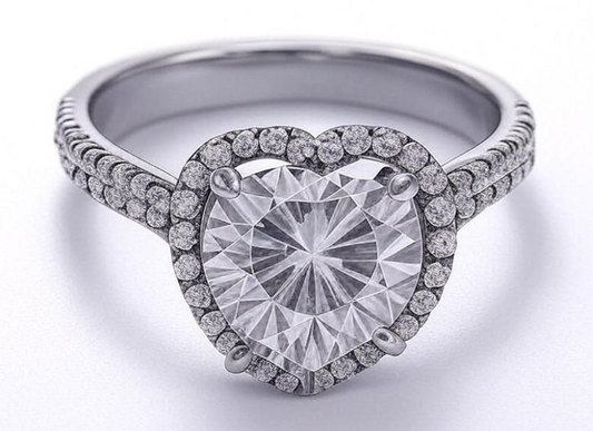 Enchanted Heart-Shaped Mozambique Ring