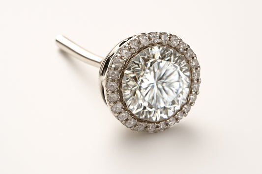 Celestial Halo – Mozambique White Diamond Earring