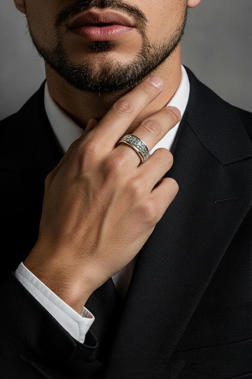Solara Sovereign Pavé GRA-Certified Moissanite Ring